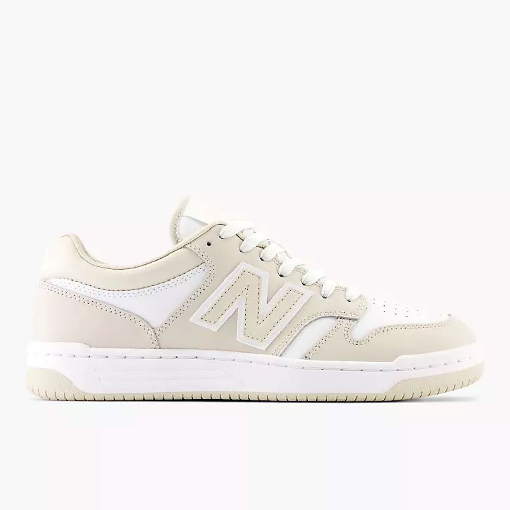 (NWT) New Balance 480 Sneakers- Timberwolf & White